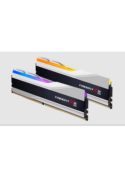 Gskıll Trident Z5 Rgb Silver DDR5-6000MHZ CL32 64GB (2X32GB) F5-6000J3238G32GX2-TZ5RS