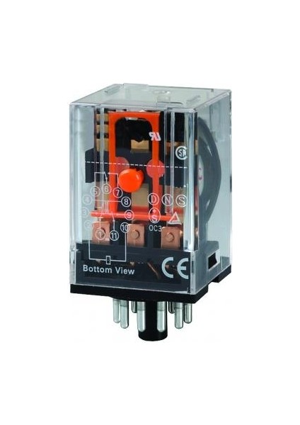 Röle 3 Kontak 11 Pin 10A Bobin:24VDC MRL-63007