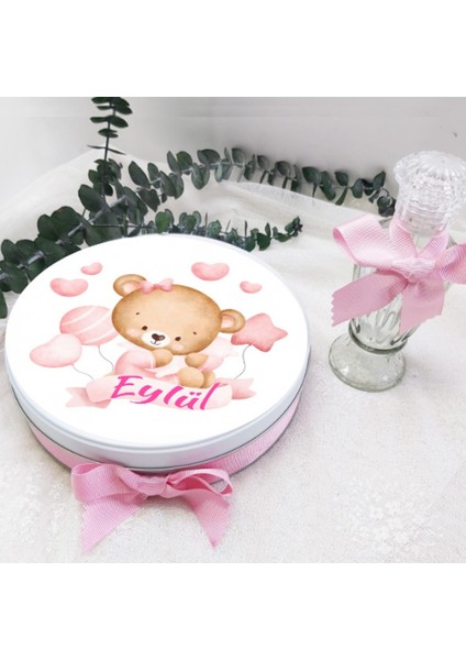 Kalpli Ayıcık Baskılı Kız Bebek Çikolatası