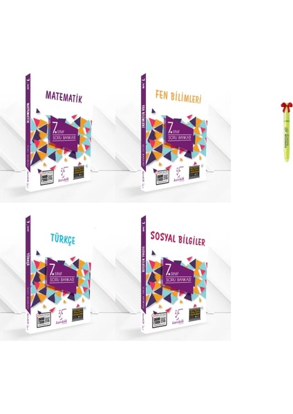 7. Sınıf Matematik Fen Türkçe ve Sosyal Soru Bankası