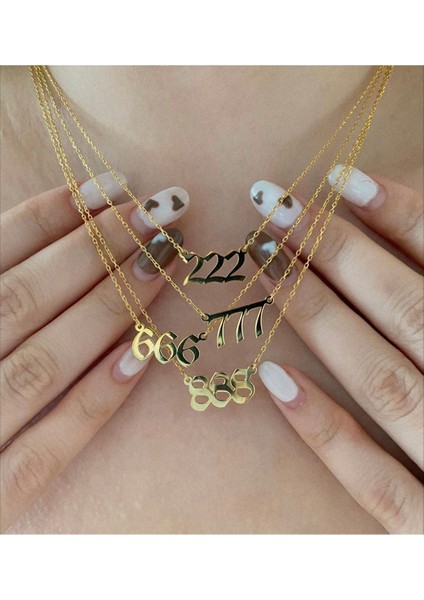 333 Melek Sayısı Gümüş Renk Kolye Aksesuar Şık Süs Takı fiyatları