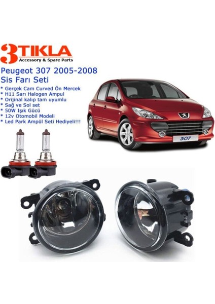 Peugeot 307 Sis Farı Set Oem: 8200074008