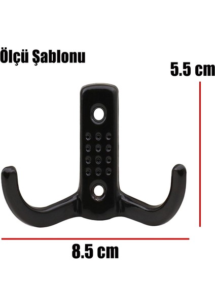 Vestiyer Duvar Askısı Dolap Elbise Askılığı Siyah Metal Askı modelleri