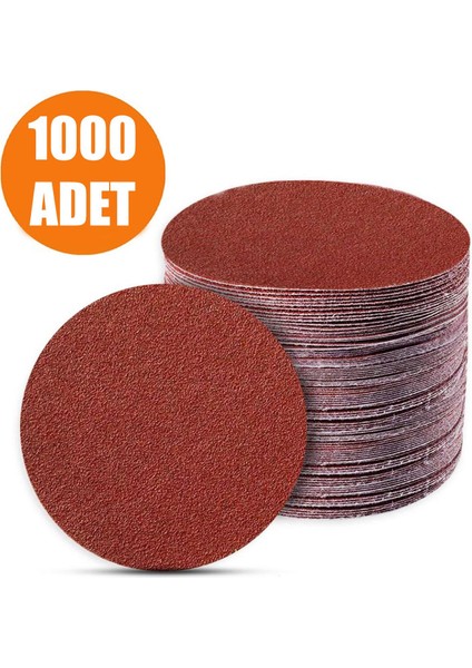Cırt Zımpara 115 Mm Spiral Avuç Taşlama Jumbo Paket (1000 Adet) 80 Kum
