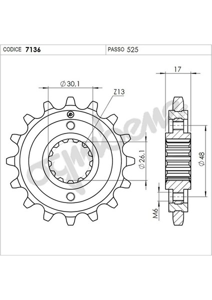 Honda Ognıbene Ön Dişli 15T