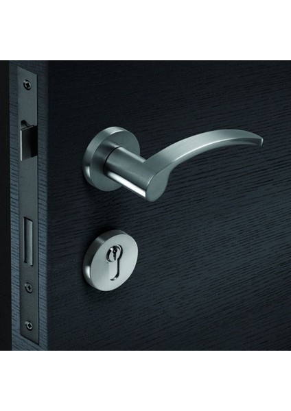 506 Mıa Kapı Kolu Yuvarlak Inox Rozetli Oda (Tk)