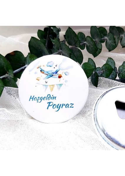 15 Adet Ucak Baskılı Açacak Magnet Yenidoğan Lik