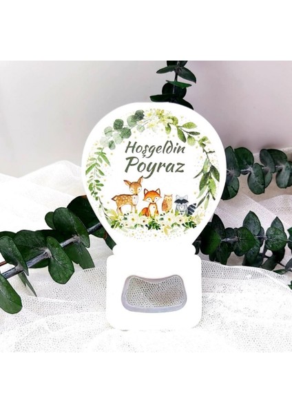 30 Adet Sevimli Ceylanlı Yeni Doğan Bebek Buzdolabı Magnet