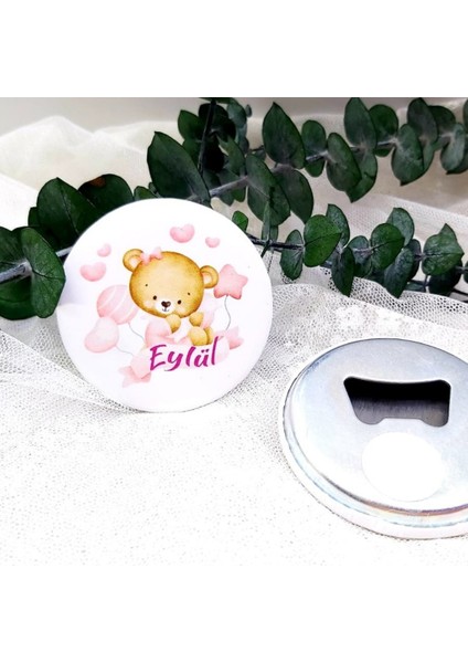 15 Adet Kalpli Ayıcık Baskılı Kız Bebek Açacak Magnet Lik
