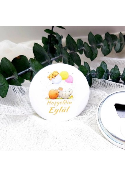 15 Adet Balonlu Kız Bebek Baskılı Yenidoğan Lik