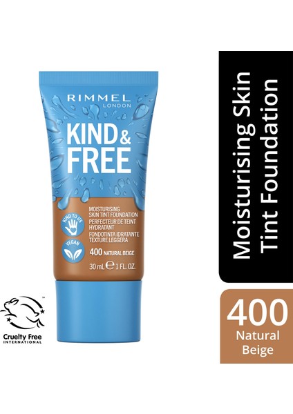 Fondöten Kind Free Foundation Natural Beige NO:400