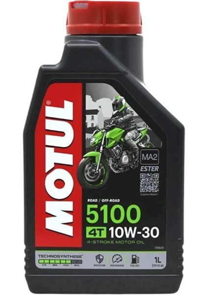 5100 10W30 4t Motosiklet Yağı 1 Litre