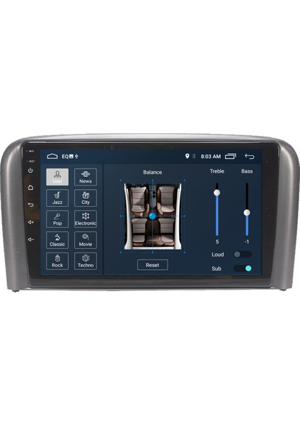 Volvo S80 Android 11 Carplay Multimedya Ekran Teyp 2Gb+16Gb