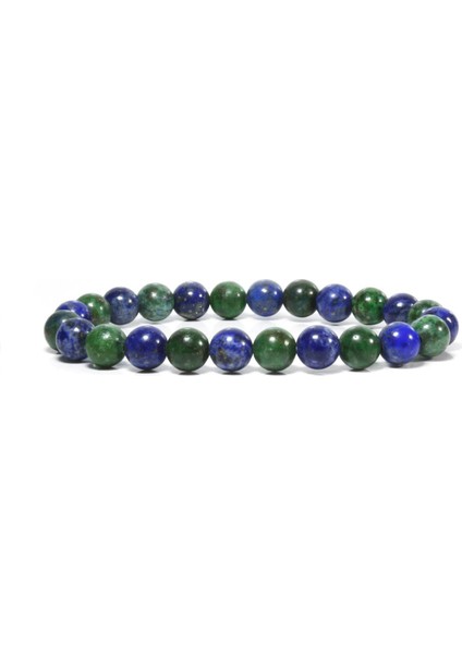 Hakiki Doğaltaş Azurite Taşı Unisex Bileklik