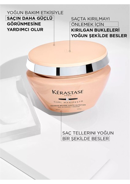 Curl Manifesto Masque Beurre Haute For Curly Hair Nutritive Mask 200 Ml