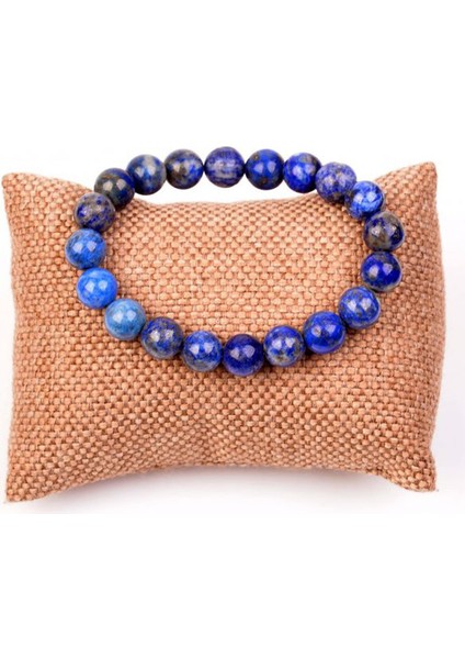 Hakiki Doğaltaş Lapis Lazuli Taşı Unisex Bileklik