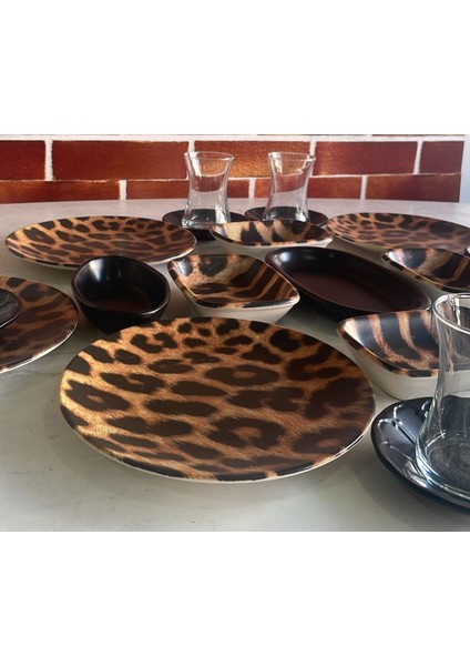 Leopar 25 Parça Kahvaltı Takımı