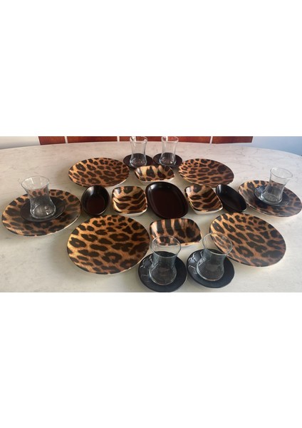 Leopar 25 Parça Kahvaltı Takımı