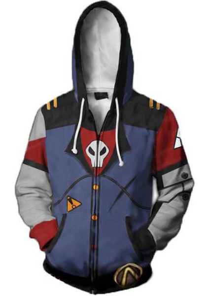 Borderlands Serisi 3D Sweatshirt Cosplay Anime 3D Sweatshirt Hoodie (Yurt Dışından)