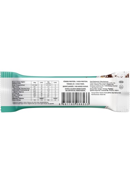 Protein Bar Fındık ve Kakaolu  32 gr