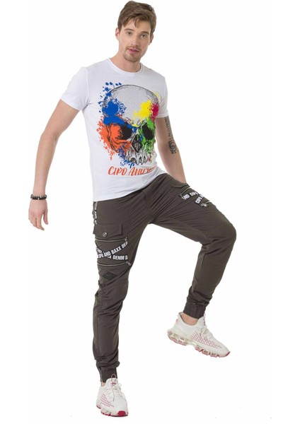 CD786 Kargo Cep Haki Pantolon