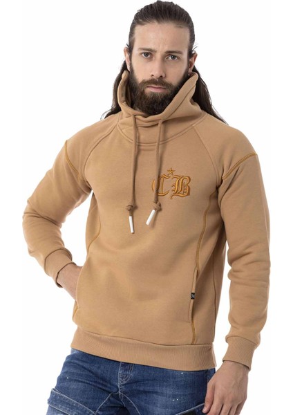 CL529 Jumbo Yaka Kışlık Kahve Sweatshirt