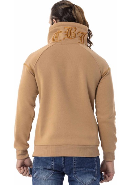CL529 Jumbo Yaka Kışlık Kahve Sweatshirt