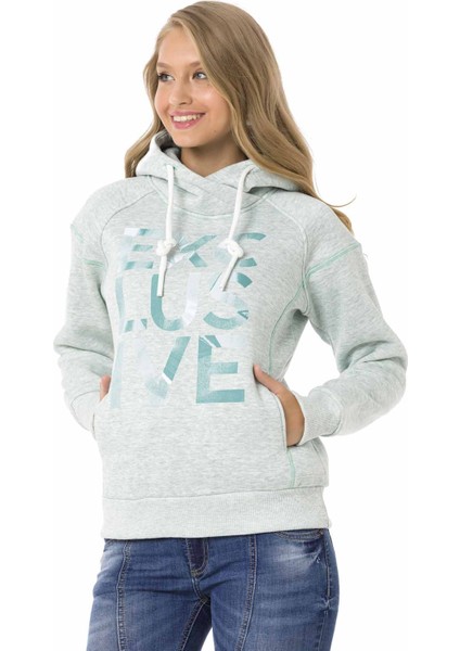 WL330 Kapüşonlu Kışlık Mint Sweatshirt