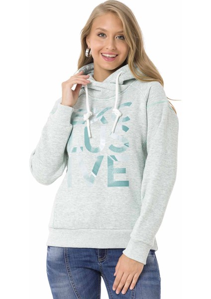 WL330 Kapüşonlu Kışlık Mint Sweatshirt