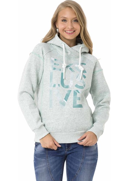 WL330 Kapüşonlu Kışlık Mint Sweatshirt