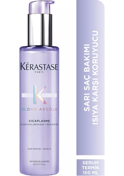 Blond Absolu Cicaplasme Açık Renkli Saçlar Için Isı Koruyucu Saç Bakım Serumu 150ML