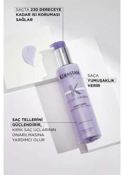 Blond Absolu Cicaplasme Açık Renkli Saçlar Için Isı Koruyucu Saç Bakım Serumu 150ML