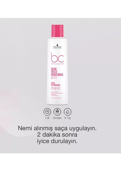 Bc Bonacure Color Freeze Ph 4.5 Boyalı Saçlar Için Renk Koruyucu Saç Kremi 200 Ml