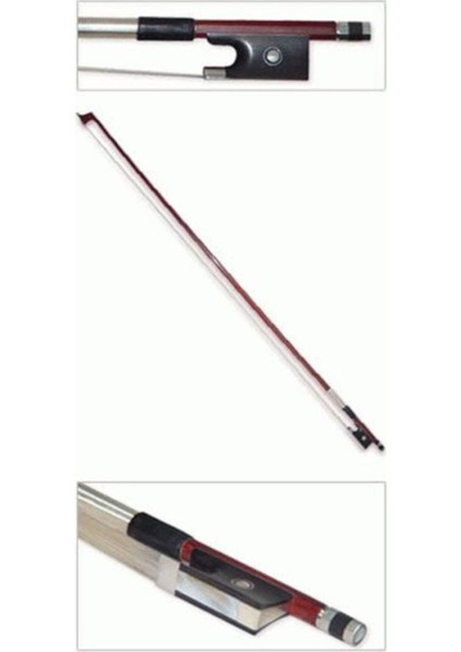 VBW20034 (3/4) Keman Yayı, Sekizgen Kesit, Gümüş T