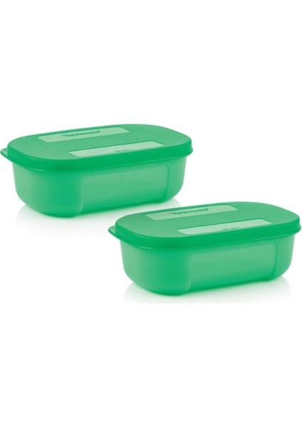 Melek Kap 2'li 140 ml Mini Saklama Kabı Yeşil Hsgl