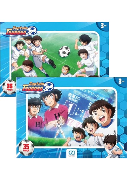 +3 Yaş Captain Tsubasa 35 Parça Frame Puzzle 2’li Set 5089 (Ca Games)