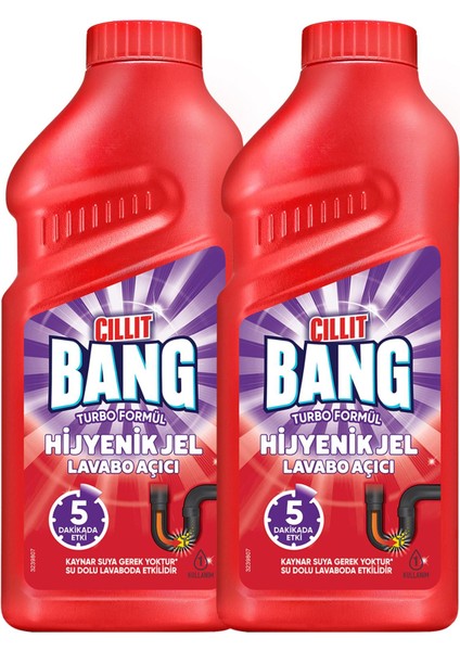 Turbo Hijyenik Jel Lavabo Açıcı 2 x 500 ml fiyatları