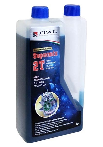 Motor Yağı Supermıx 2 Zamanlı 1 Lt Ölçekli -  Premium Kalite