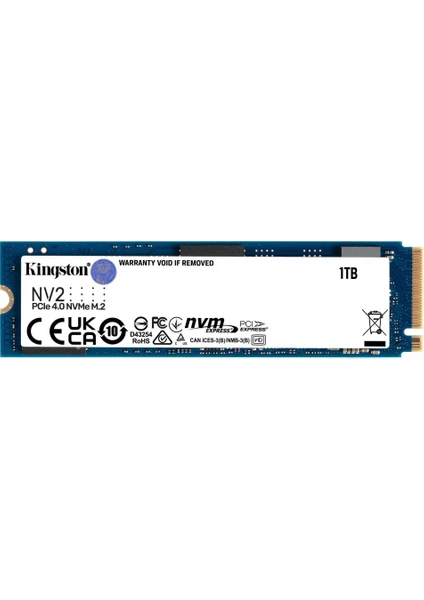 Kıngston SNV2S/1000G, Nv2, 1tb, 3500/2100, Nvme Pcıe M.2, SSD