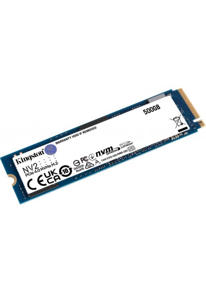 Kıngston SNV2S/500G, Nv2, 500GB, 3500/2100, Nvme Pcıe M.2, SSD