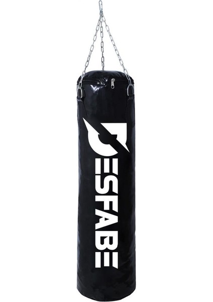 Boxing Star 70X25 cm Zincirli Boks Kum Torbası Siyah