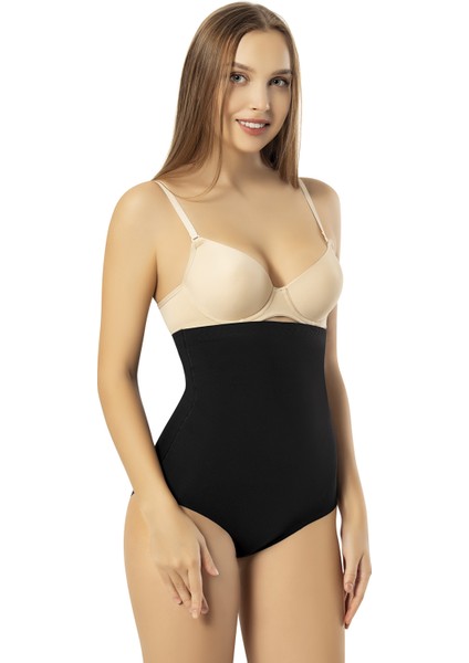 1 Beden Incelten Lazer Kesim Dikişsiz Iz Yapmaz Yüksek Bel Slip Korse