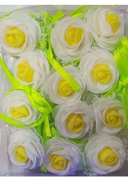 Nedime Bilekliği Güllü Sarı Beyaz 12 Ad