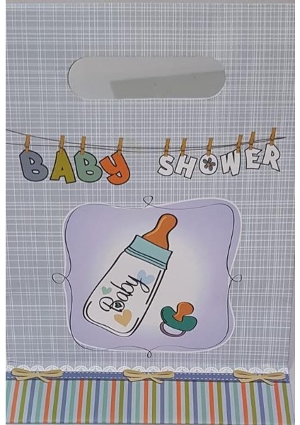 Çanta Karton Baby Shower 10 Adet