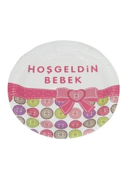 Tabak Karton Pembe Hoşgeldin Bebek