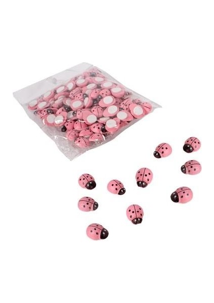 Uğur Böceği Yapışkanlı Pembe