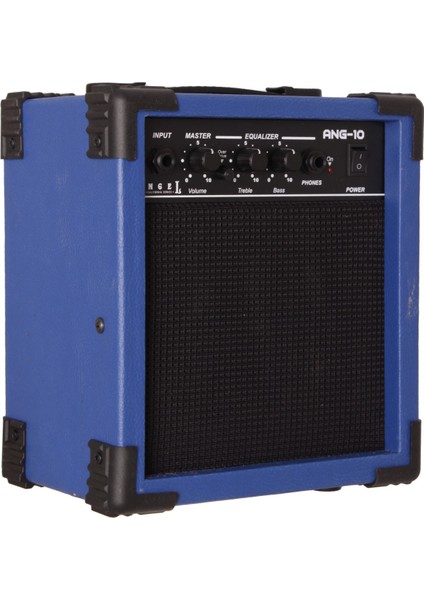 Ang-10-Blue Mavi 10 Watt Elektro Gitar Amfisi