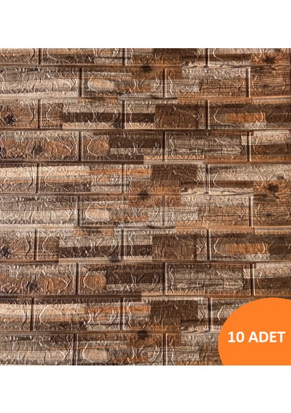 10'lu 5 M2 Kendinden Yapışkanlı Esnek Duvar Paneli Kağıdı NW108