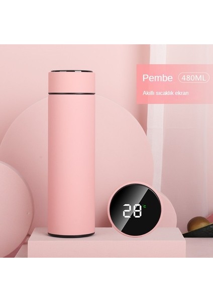 Yıfeng Çift Cidarlı Termos Akıllı Sıcaklık Göstergesi 480ML