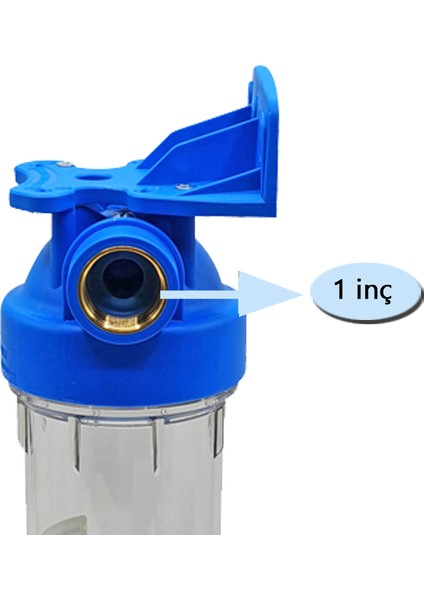 Atlas 10 Inç Dp Duo Housıng 1" Dolu Filtre Kabı